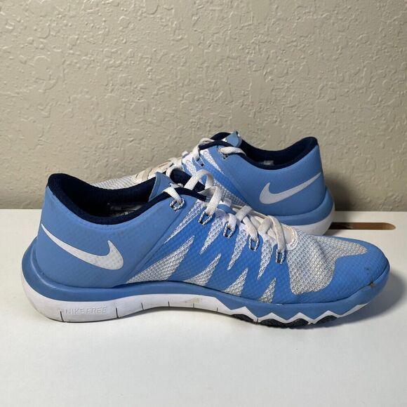 Nike Free Trainer 5.0 V6 AMP North Carolina PE white, size 8.5 723939-402 unc - Picture 4 of 9
